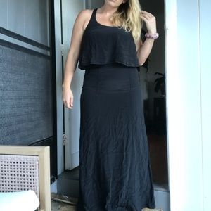 Silk racer back top dress